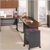Bush Series A Hansen Cherry Left L-Shaped Desk with Peninsula