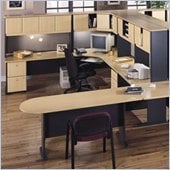 Bush Series A U-Shape Office Suite in Beech and Grey