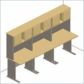 Bush Beech and Grey Advantage Series Office Suite