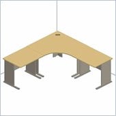Bush Series A Light Oak Advantage Corner Desk