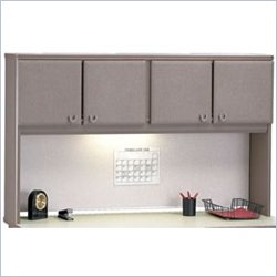 Bush Furniture Dove Grey and Taupe Advantage Series A 60" Hutch