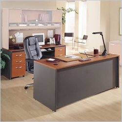 Bush Furniture Auburn Maple Corsa Series Executive Desk and Credenza