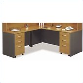 Bush Natural Cherry Corsa Series L-Shaped Desk