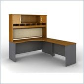 Bush Series C 3-Pc. Right-Hand Corner Computer Desk in Natural Cherry