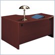 ADD TO YOUR SET: Bush Mahogany Series C Right Bow Front Desk in Mahogany