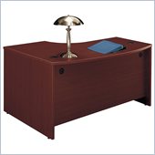 Bush Mahogany Series C Right Bow Front Desk in Mahogany