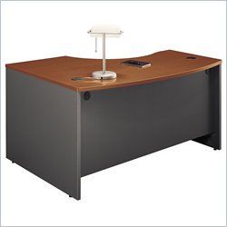 Bush Furniture Series C Right Corner Wood Computer Desk in Auburn Maple