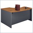 ADD TO YOUR SET: Bush Series C Right Bow Front Desk in Natural Cherry
