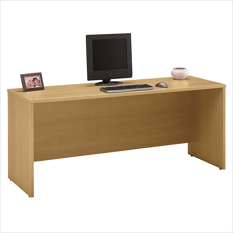 Series C 72 " Wood Credenza in Light Oak by Bush