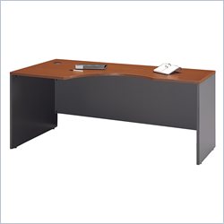 Bush Furniture Series C Left C-Module Wood Desk in Auburn Maple