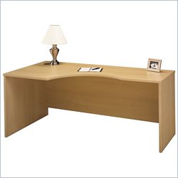 Bush Furniture Light Oak Series C  Left Module Computer Desk in Oak