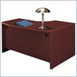 ADD TO YOUR SET: Bush Series C Left Bow Front Desk in Mahogany