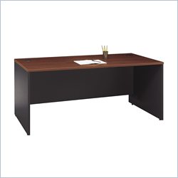 Bush Furniture Series C 72 Wood Credenza Desk in Hansen Cherry