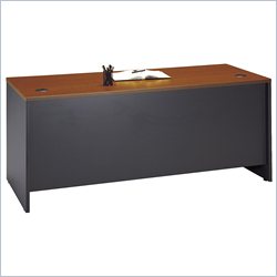 Bush Furniture 72 Series C Credenza Desk in Auburn Maple