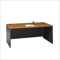 Bush Furniture 72 Series C Wood Credenza Desk in Natural Cherry