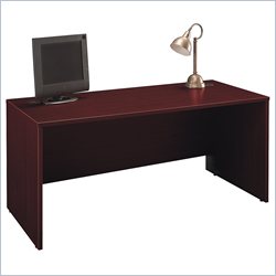 Bush Furniture Series C  66 Wood Computer Desk in Mahogany