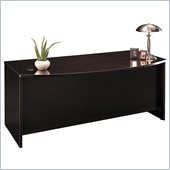 Bush C Series 71 Bow Front Executive Desk in Mocha Cherry