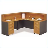 Bush Series C Natural Cherry Reception Desk