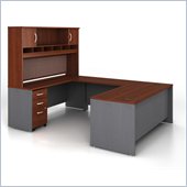 Bush Series C Hansen Cherry U-Shaped Desk