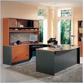 Bush Auburn Maple Corsa Series Executive U-Shaped Desk