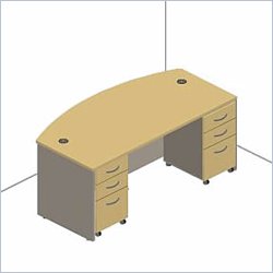 Bush Furniture Hansen Cherry Corsa Series Executive Desk Set