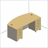 Bush Hansen Cherry Corsa Series Executive Desk Set