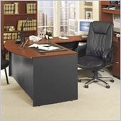 Bush Series C Right L-Shape Wood Executive Desk in Auburn Maple