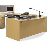Bush Corsa Series U-Shape Wood Office Set in Light Oak