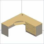 Bush Light Oak Corsa Series Corner Desk