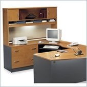 Bush Series C Natural Cherry Right L-Shaped Desk