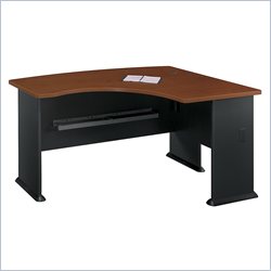 Bush Furniture Series A Right L-Shape Wood Desk in Hansen Cherry