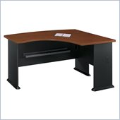 Bush WC94422 Series A Dark Cherry and Galaxy Right L-Bow Desk