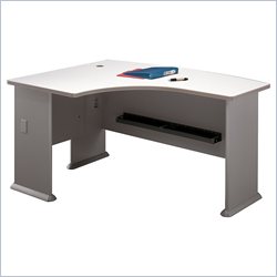 Bush Furniture Series A - Pewter - Left L-Bow Desk