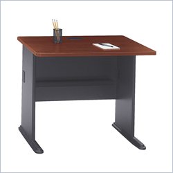 Bush Furniture Series A 36 Wood Credenza Desk in Hansen Cherry