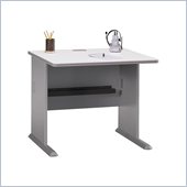 Bush Series A 36 Wood Credenza Desk in Pewter