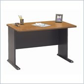 Bush 48 Series A Wood Credenza Desk in Natural Cherry