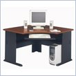 ADD TO YOUR SET: Bush Series A Corner Wood Computer Desk in Hansen Cherry