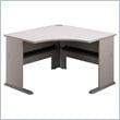 ADD TO YOUR SET: Bush Series A Corner Wood Computer Desk in Pewter