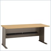 Bush Series A 72 Wood Credenza Desk in Light Oak