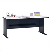 Bush Series A 72 Wood Credenza Desk in Slate White Spectrum
