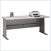Bush Series A 72 Wood Credenza Desk in Pewter