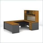 Bush Series C Natural Cherry U-Shaped Desk Set