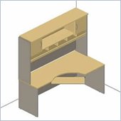 Bush Hansen Cherry Corsa Series Computer Desk with Hutch