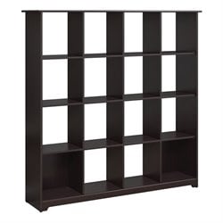 Bush Furniture Book Cases Collection Bush Cabot 16 Shelf Bookcase In Espresso Oak