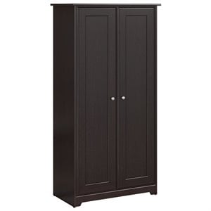 Storage Cabinets For Free Shipping On Online Bush Furniture Cabot Tall Storage Cabinet With Doors In Espresso Oak