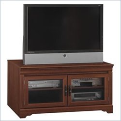 Bush Furniture Charlestown Wood TV Stand in Dragonwood Finish