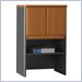 Bush Furniture Series A Storage Hutch in Natural Cherry/ Slate Grey