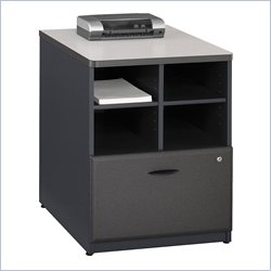 Bush Furniture Series A Storage Cabinet in Slate Grey