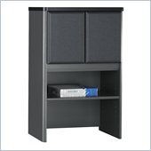 Bush Series A Storage Hutch in White Spectrum/ Slate Grey