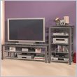 Bush Furniture 60 Platinum Mist Wood Plasma/LCD TV Stand